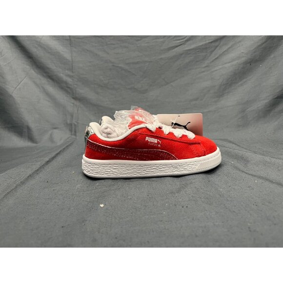 Puma Toddler's Suede XL Holiday Glitz INF Lace Up Red Size 9 NEW NO BOX! - Picture 9 of 10